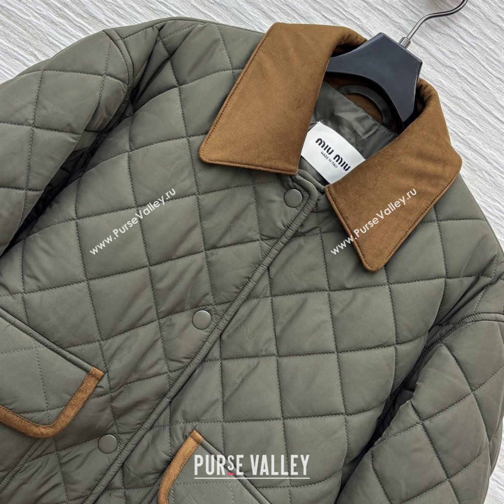 Miu Miu Padded Jacket M82101 Green 2025 (Q-25082201)