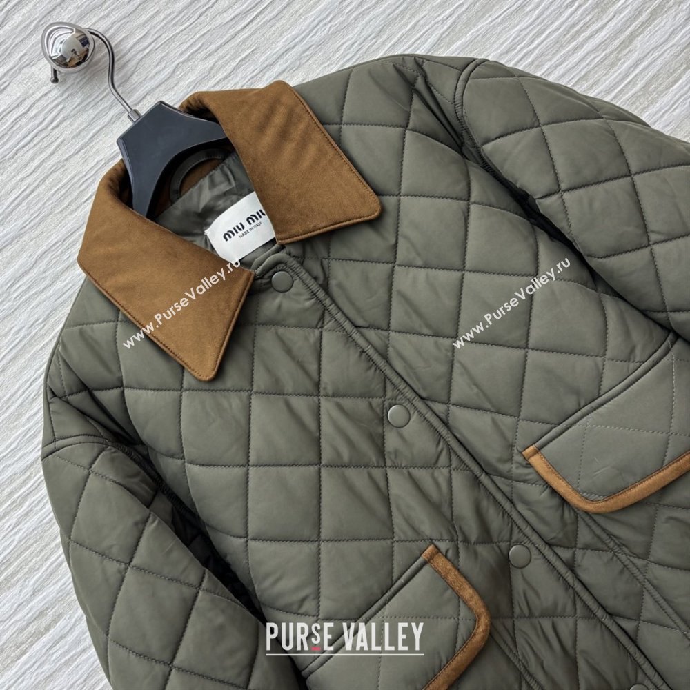 Miu Miu Padded Jacket M82101 Green 2025 (Q-25082201)