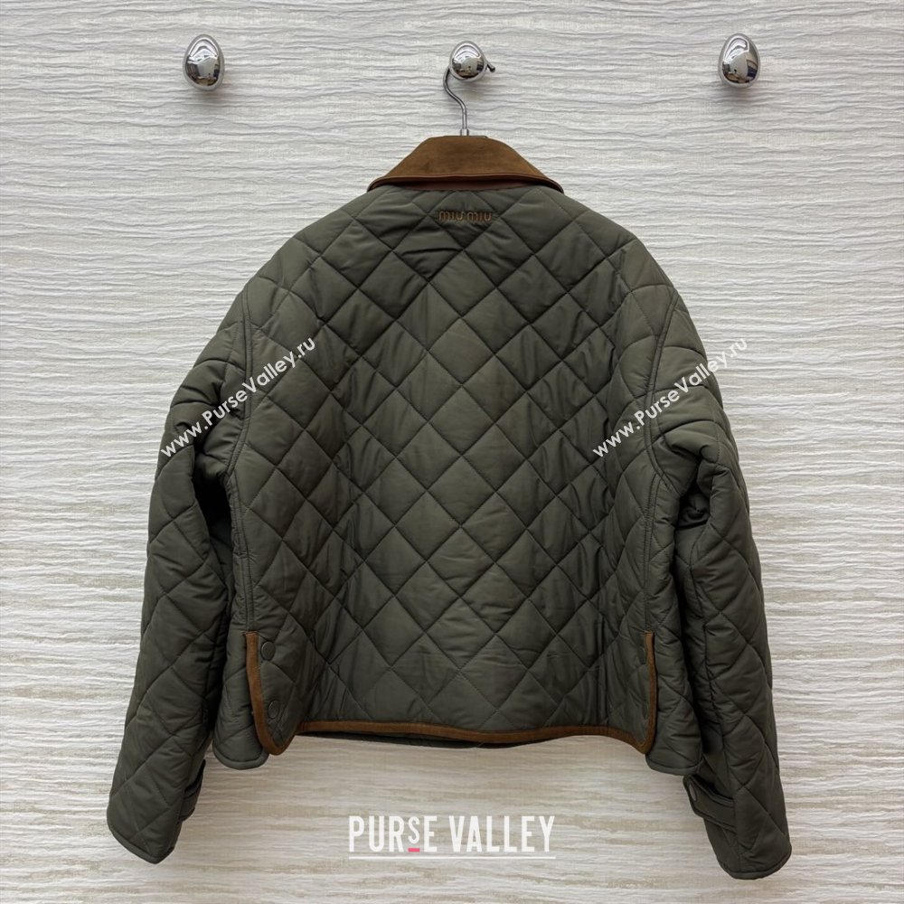 Miu Miu Padded Jacket M82101 Green 2025 (Q-25082201)