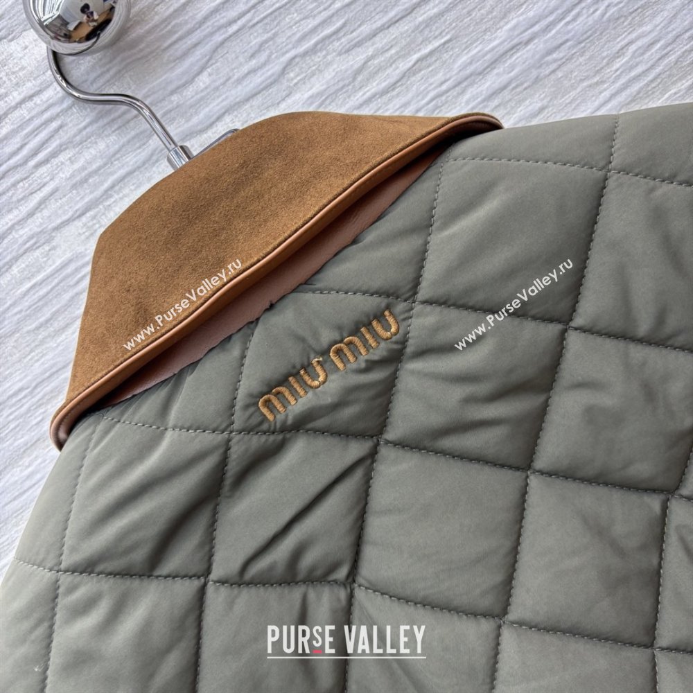 Miu Miu Padded Jacket M82101 Green 2025 (Q-25082201)