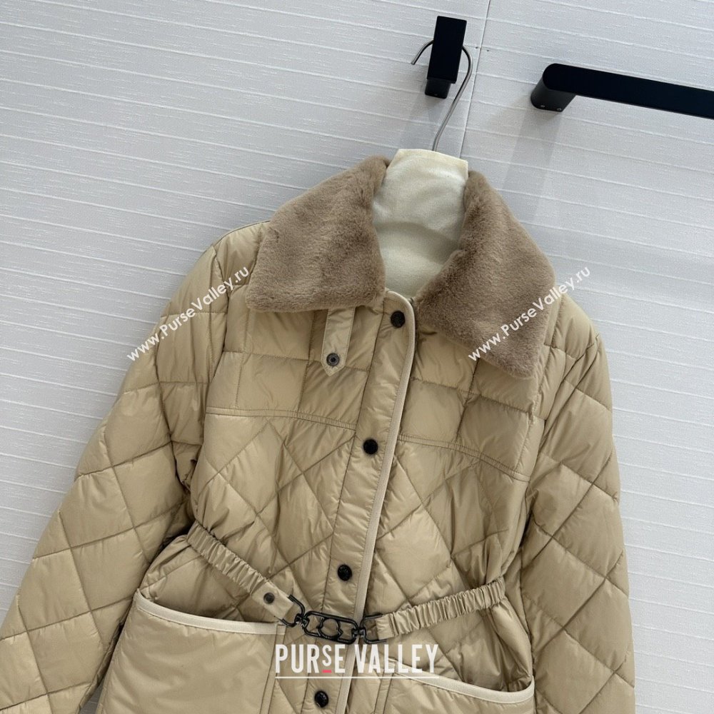 Moncler Down Jacket with Belt M82114 Brown 2025 (Q-25082214)