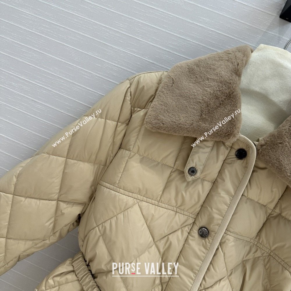 Moncler Down Jacket with Belt M82114 Brown 2025 (Q-25082214)