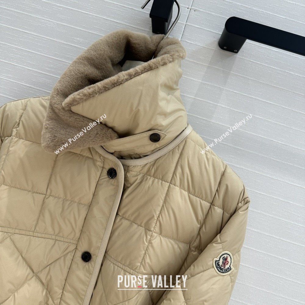 Moncler Down Jacket with Belt M82114 Brown 2025 (Q-25082214)