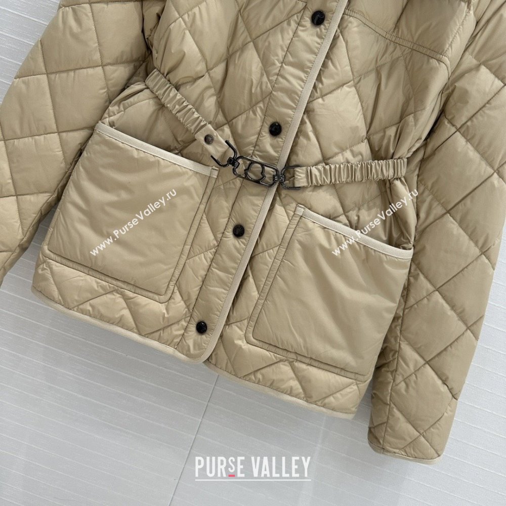Moncler Down Jacket with Belt M82114 Brown 2025 (Q-25082214)