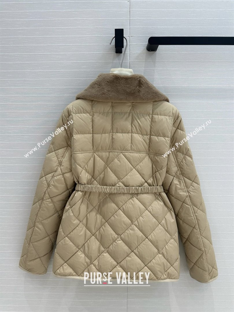 Moncler Down Jacket with Belt M82114 Brown 2025 (Q-25082214)