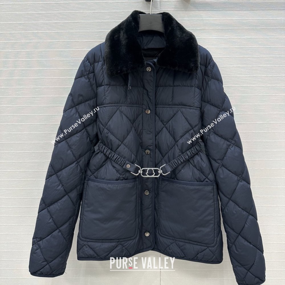 Moncler Down Jacket with Belt M82115 Black 2025 (Q-25082215)