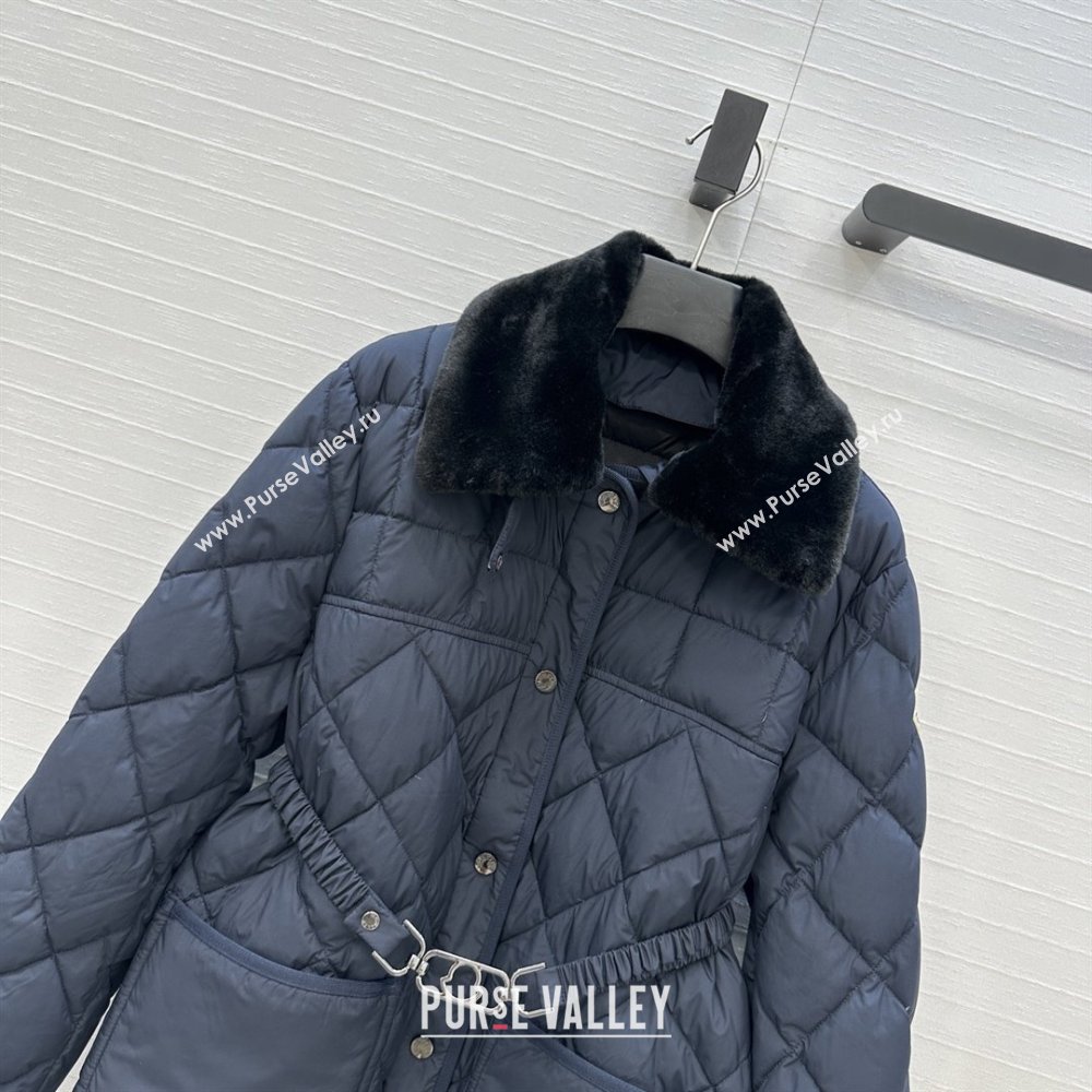 Moncler Down Jacket with Belt M82115 Black 2025 (Q-25082215)