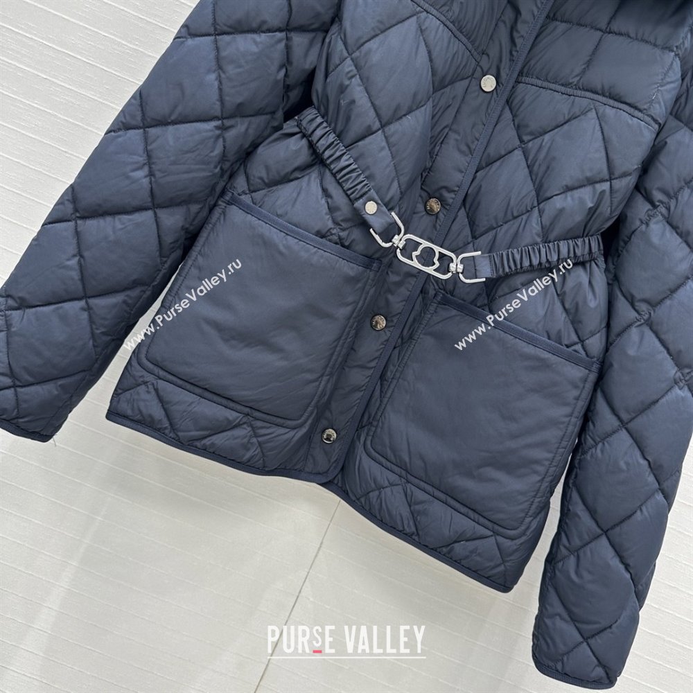 Moncler Down Jacket with Belt M82115 Black 2025 (Q-25082215)