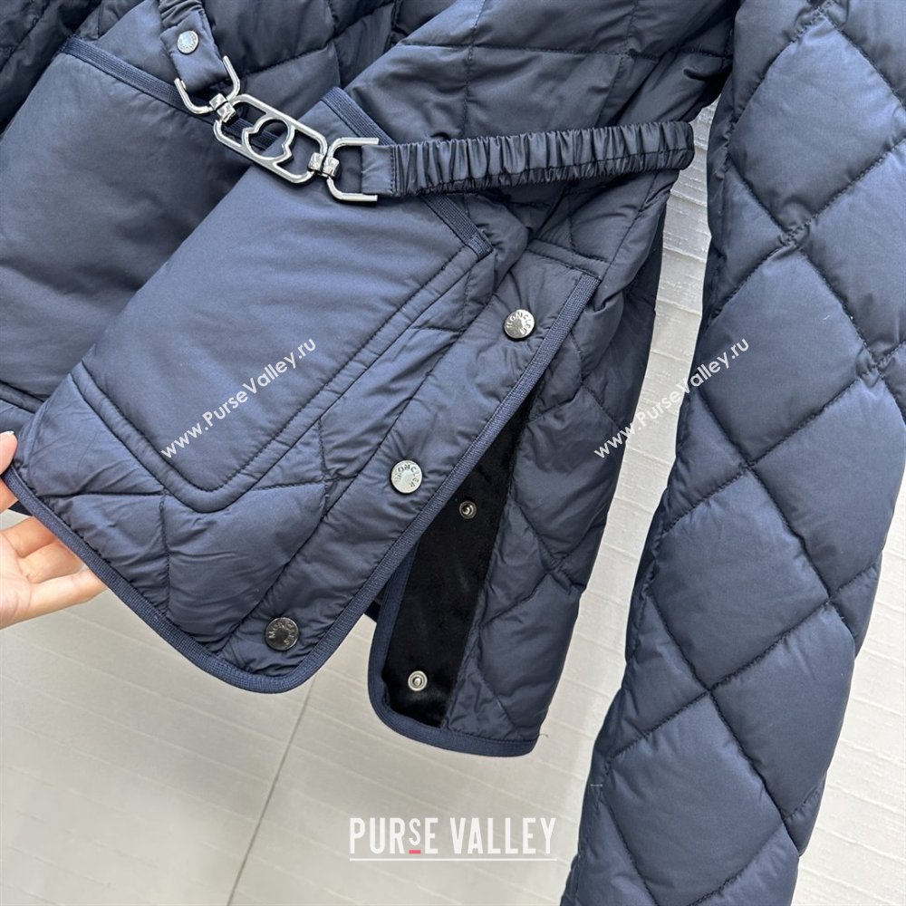 Moncler Down Jacket with Belt M82115 Black 2025 (Q-25082215)
