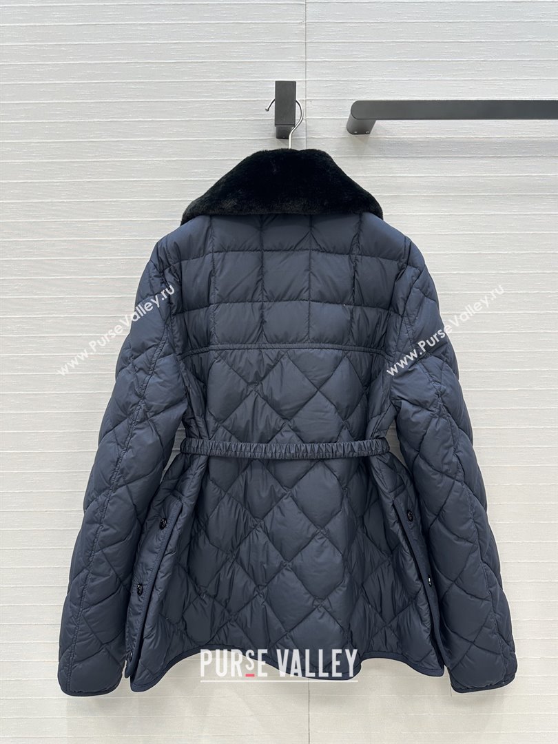 Moncler Down Jacket with Belt M82115 Black 2025 (Q-25082215)