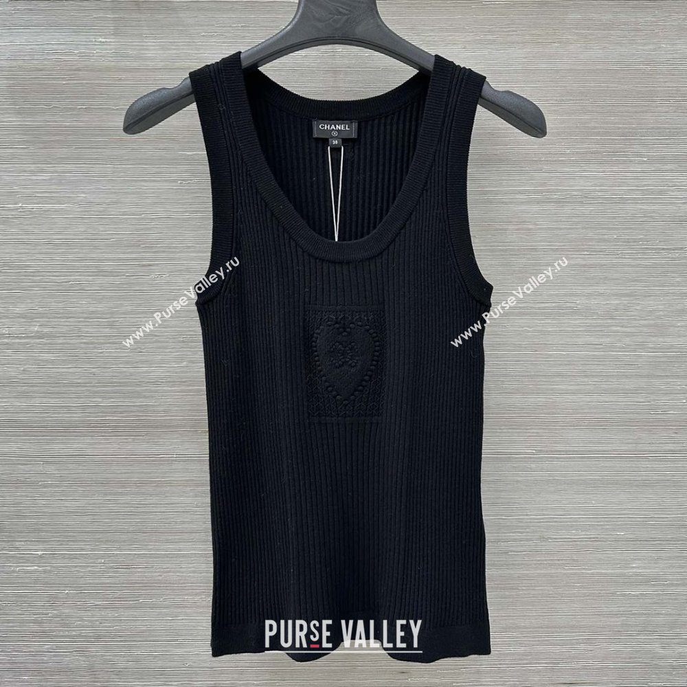 Chanel Knit Vest CH82119 Black 2025 (Q-25082119)