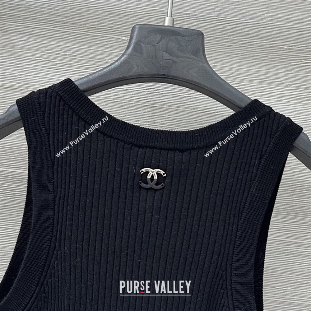 Chanel Knit Vest CH82119 Black 2025 (Q-25082119)