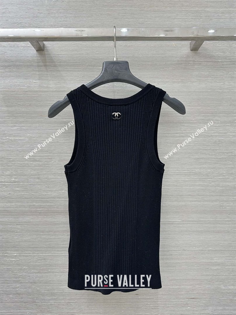 Chanel Knit Vest CH82119 Black 2025 (Q-25082119)