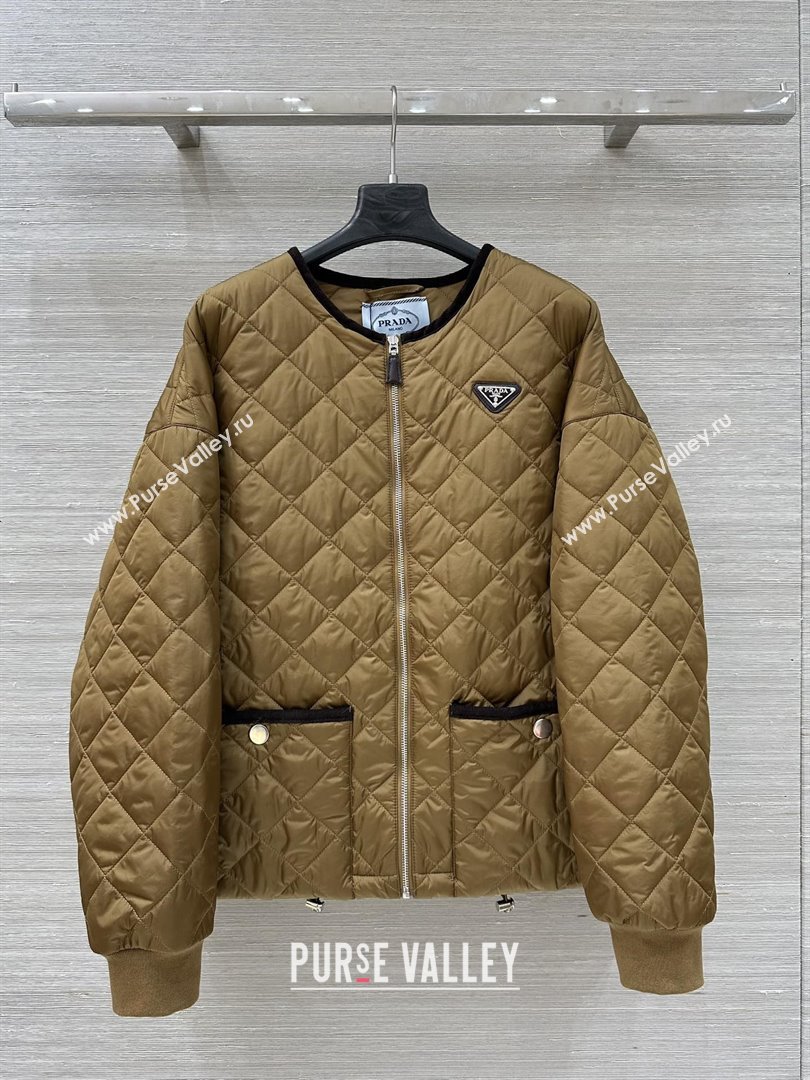 Prada Padded Jacket P82126 Brown 2025 (Q-25082126)