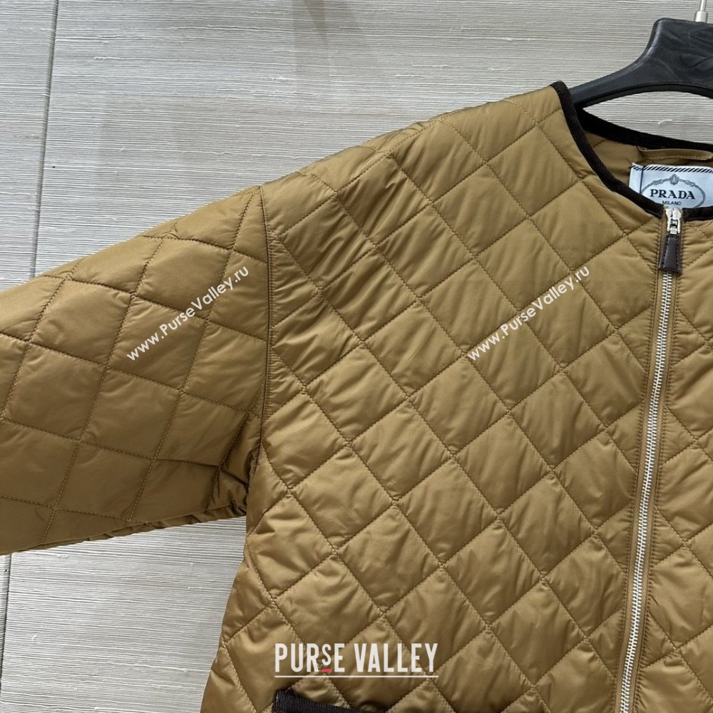 Prada Padded Jacket P82126 Brown 2025 (Q-25082126)