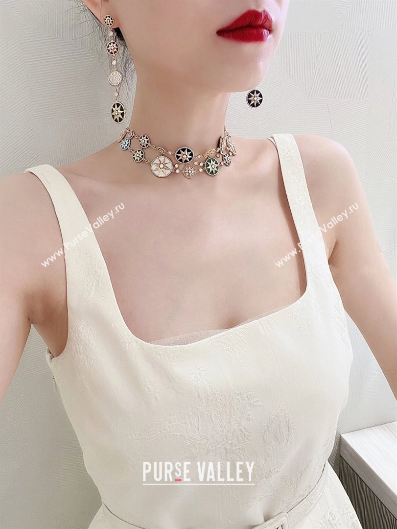 Dior Rose Des Vents Necklace D082807 2025 (MLD-25082807)