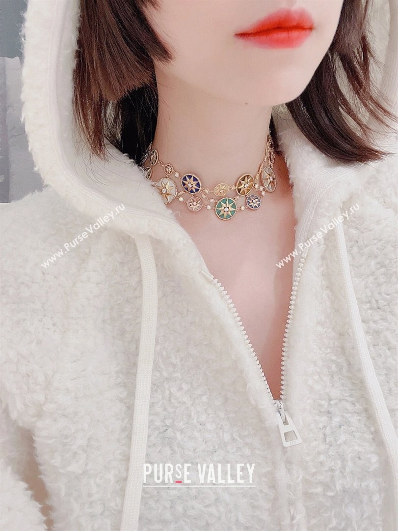Dior Rose Des Vents Necklace D082807 2025 (MLD-25082807)