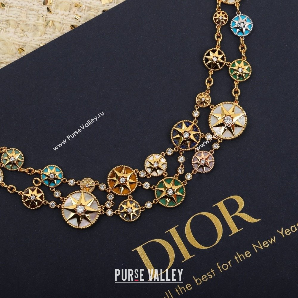 Dior Rose Des Vents Necklace D082807 2025 (MLD-25082807)