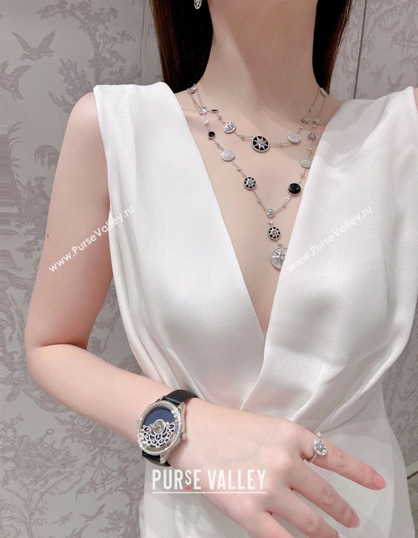 Dior Rose Des Vents Necklace D082808 Silver 2025 (MLD-25082808)