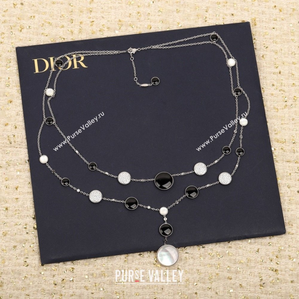 Dior Rose Des Vents Necklace D082808 Silver 2025 (MLD-25082808)