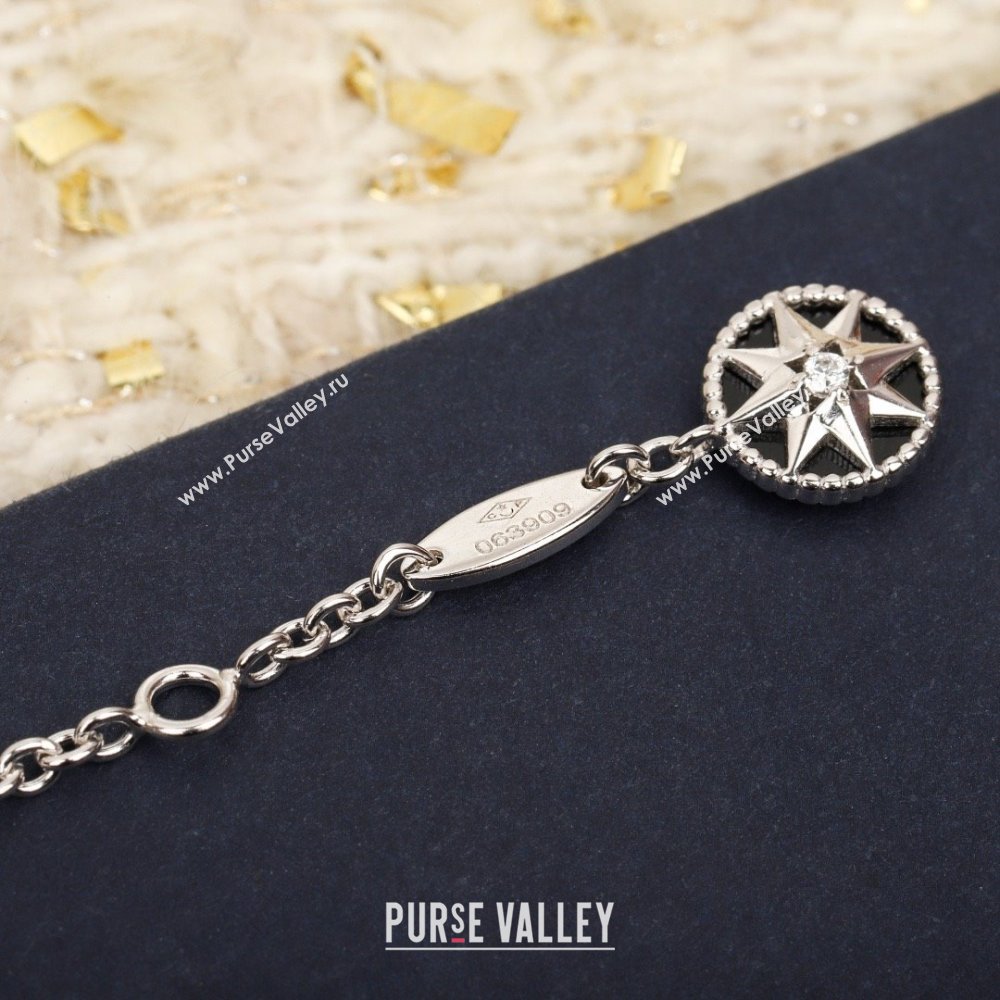 Dior Rose Des Vents Necklace D082808 Silver 2025 (MLD-25082808)