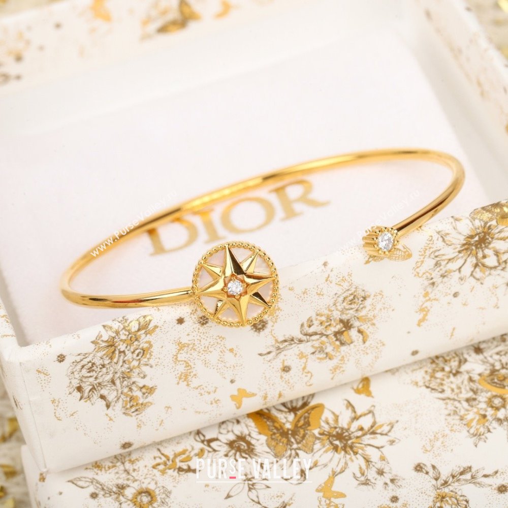Dior Rose Des Vents Bracelet D082802 Yellow Gold/White 2025 (MLD-25082802)