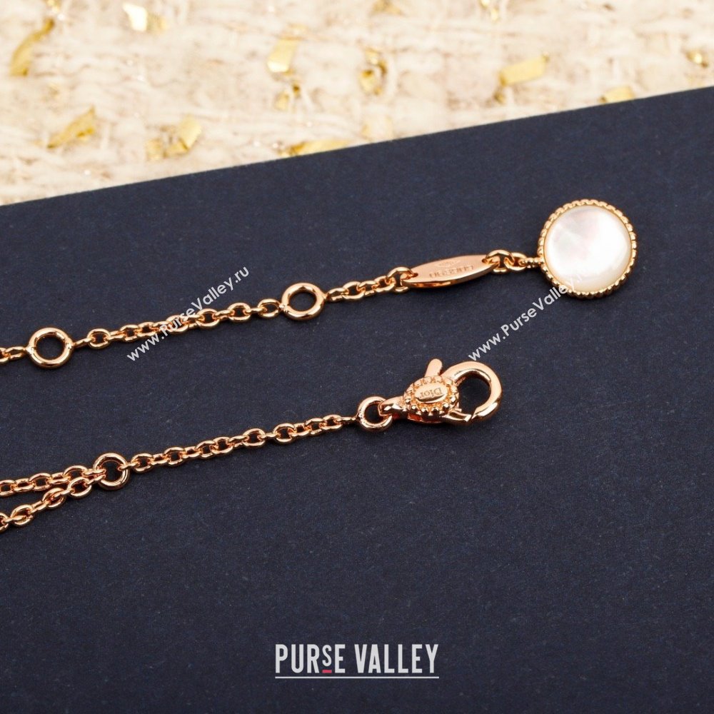 Dior Rose Des Vents Necklace D082809 Pink Gold 2025 (MLD-25082809)