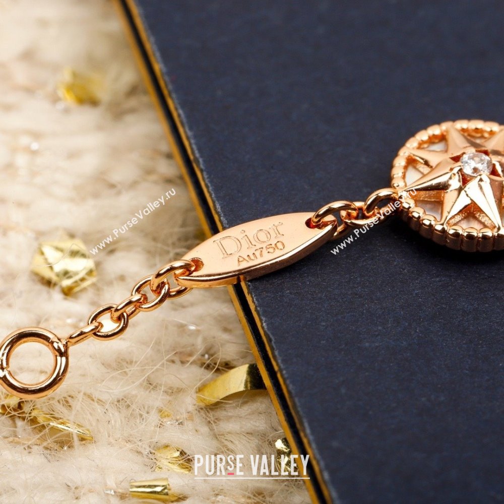 Dior Rose Des Vents Necklace D082809 Pink Gold 2025 (MLD-25082809)