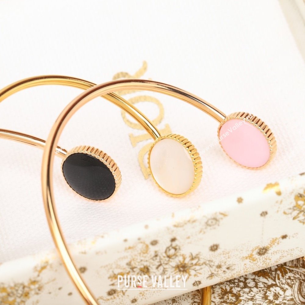 Dior Rose Des Vents Bracelet D082803 Pink Gold/Black 2025 (MLD-25082803)