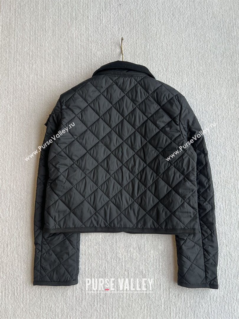 Moncler Diamond-Quilted Padded Jacket M82914 Black 2025 (Q-25082914)