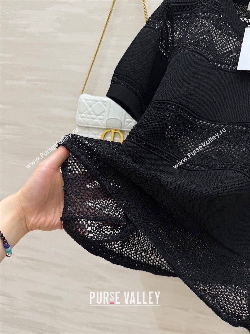 Dior Knit Top and Skirt D9215 Black 2025 (Q-25090215)