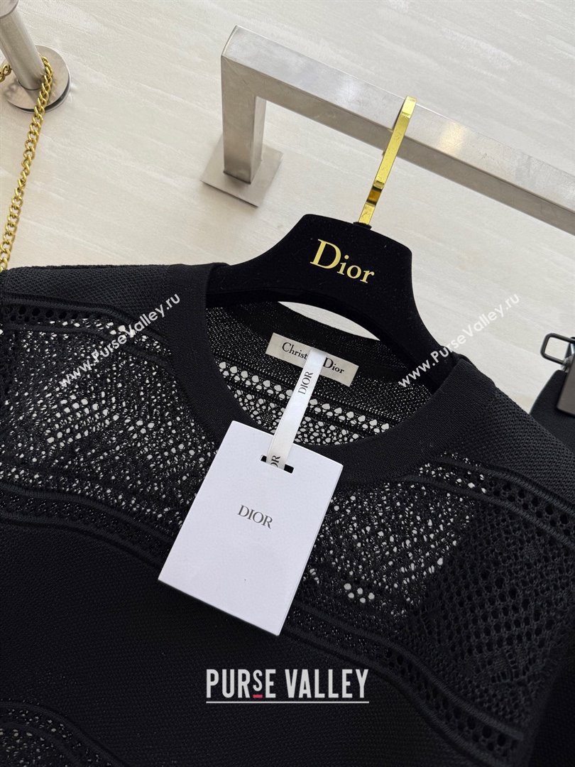 Dior Knit Top and Skirt D9215 Black 2025 (Q-25090215)