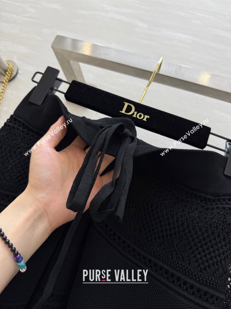 Dior Knit Top and Skirt D9215 Black 2025 (Q-25090215)