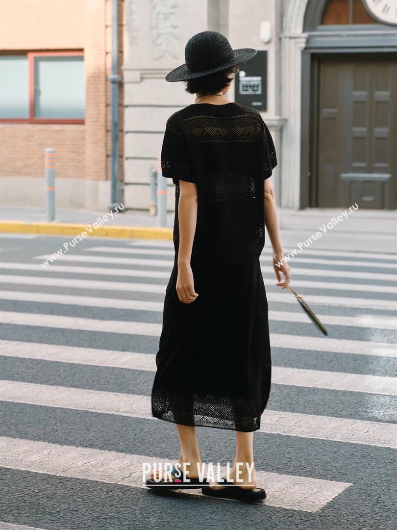 Dior Knit Top and Skirt D9215 Black 2025 (Q-25090215)