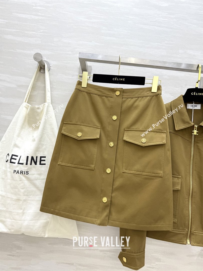 Celine Jacket and Skirt D9216 Brown 2025 (Q-25090216)