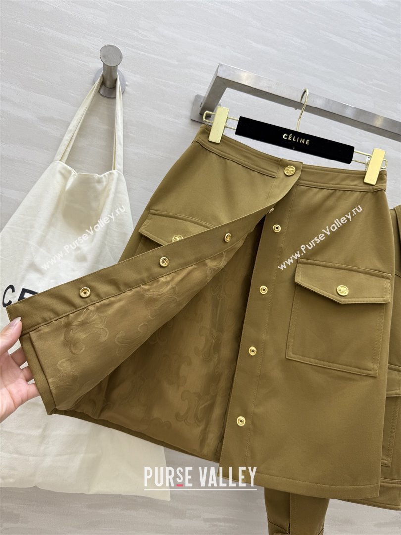 Celine Jacket and Skirt D9216 Brown 2025 (Q-25090216)
