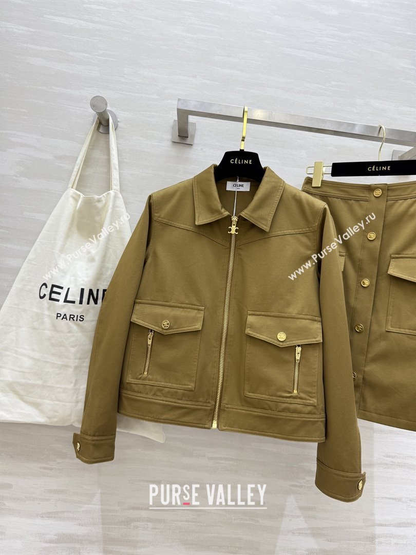 Celine Jacket and Skirt D9216 Brown 2025 (Q-25090216)