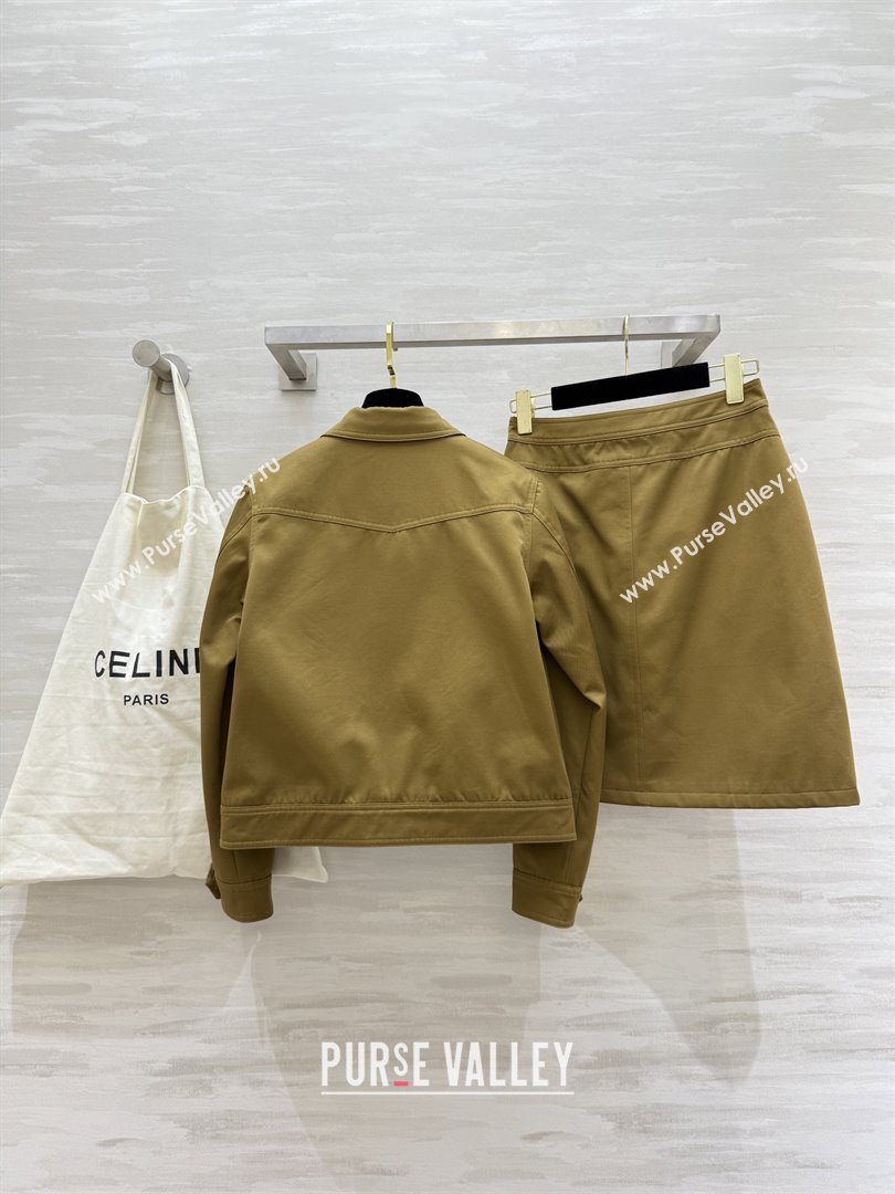 Celine Jacket and Skirt D9216 Brown 2025 (Q-25090216)