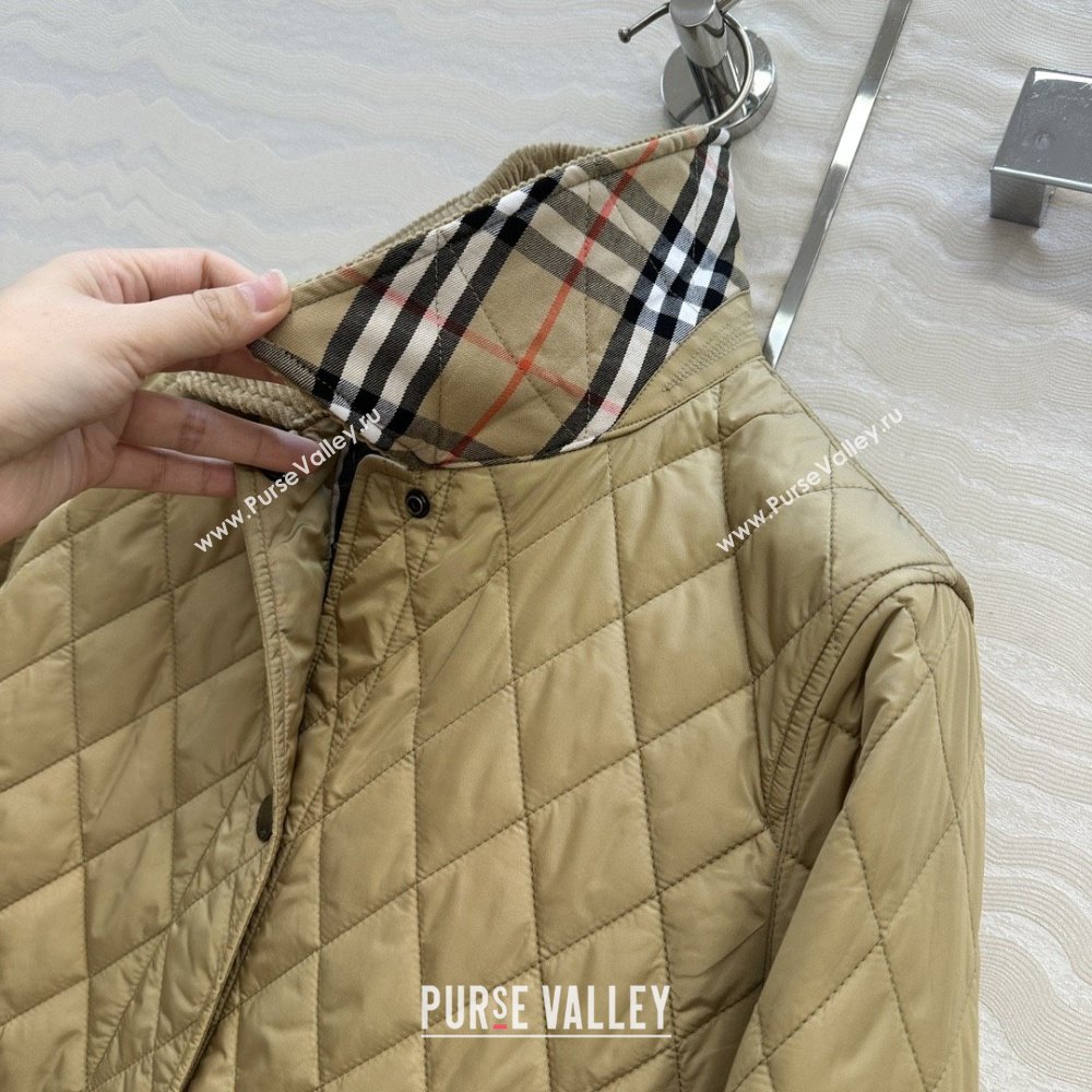 Burberry Mid-Length Padded Jacket B090403 Brown 2025 (Q-25090403)