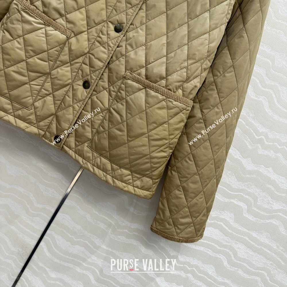 Burberry Mid-Length Padded Jacket B090403 Brown 2025 (Q-25090403)