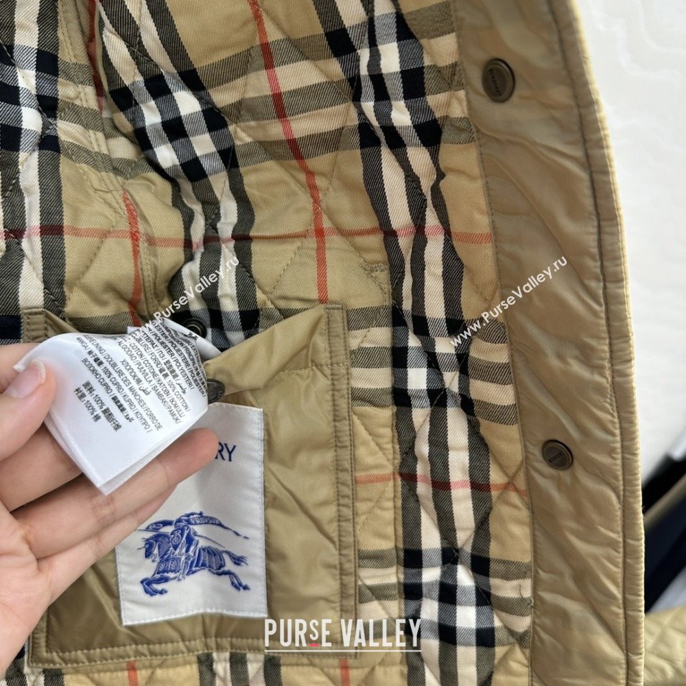 Burberry Mid-Length Padded Jacket B090403 Brown 2025 (Q-25090403)