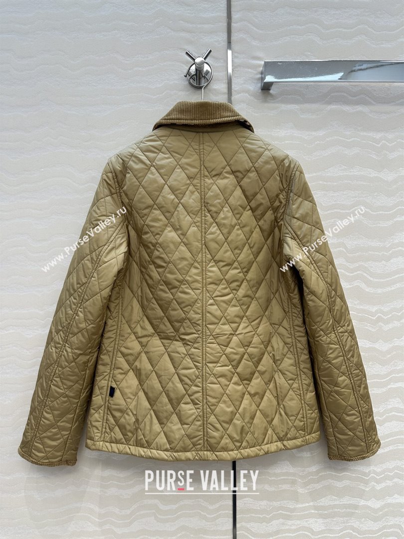 Burberry Mid-Length Padded Jacket B090403 Brown 2025 (Q-25090403)