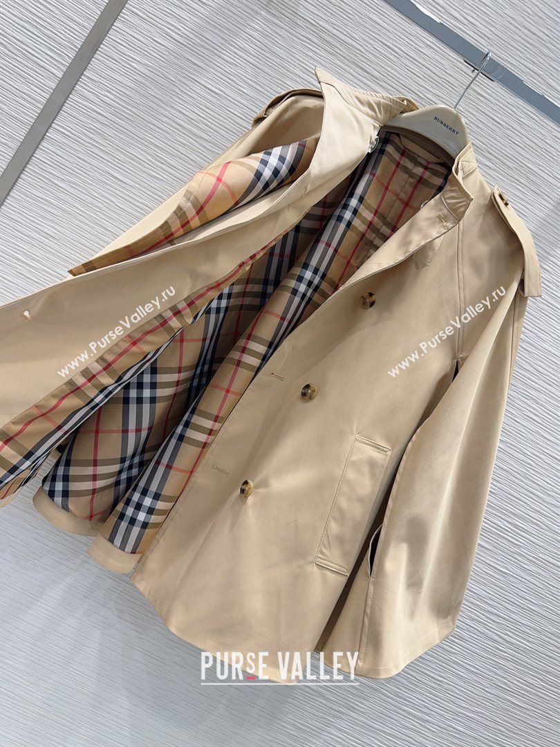 Burberry Cape Coat B090103 Khaki 2025 (Q-25090103)