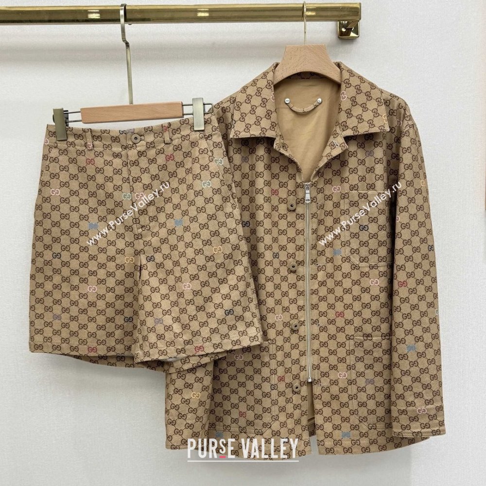 Gucci GG Jacket Shorts G090413 Beige 2025 (Q-25090413)