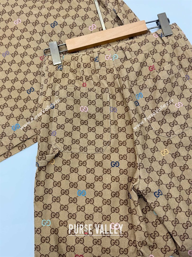 Gucci GG Jacket Shorts G090413 Beige 2025 (Q-25090413)