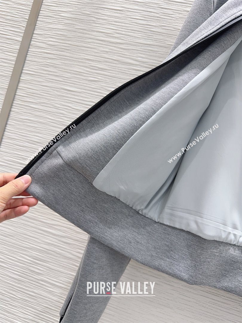 Prada Hoodie Jacket P090414 Grey 2025 (Q-25090414)