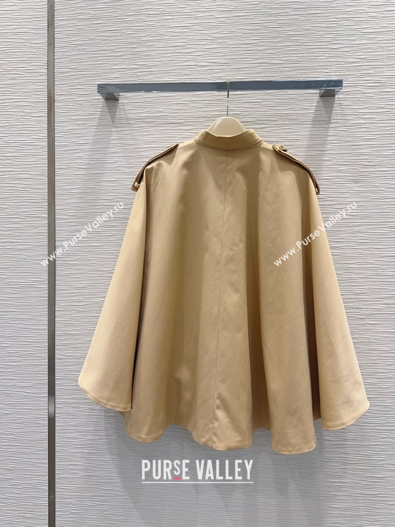 Burberry Cape Coat B090103 Khaki 2025 (Q-25090103)