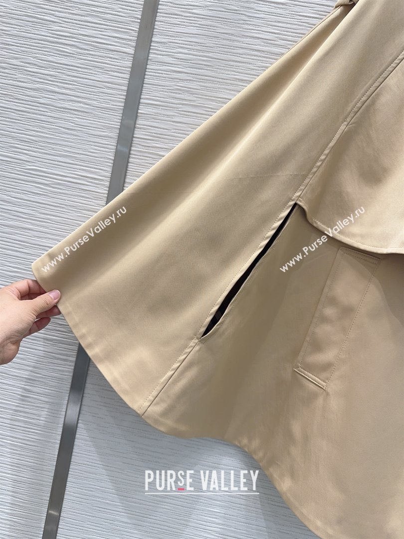 Burberry Cape Coat B090103 Khaki 2025 (Q-25090103)