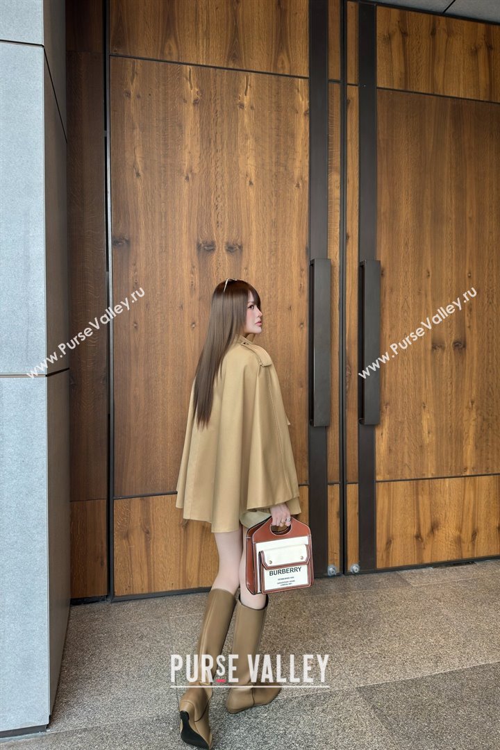 Burberry Cape Coat B090103 Khaki 2025 (Q-25090103)