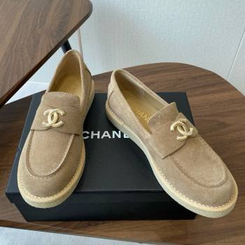 Chanel Suede Loafers CH9334 Brown 2025 (KL-25090334)